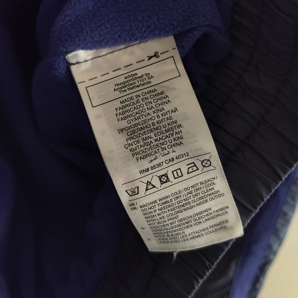 Adidas Pullover 1/4 Zip Windbreaker Jacket Iridescent Color Shift Women's Size S - Picture 7 of 15